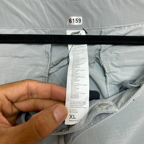 Fabletics Pants Mens XL Gray The Only Pant Slim Performance Chinos Golf NWD - Picture 3 of 10